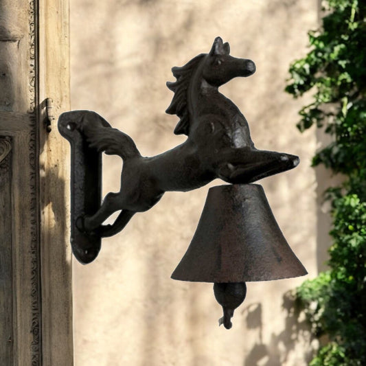 Door Bell Horse Rustic Cast Iron