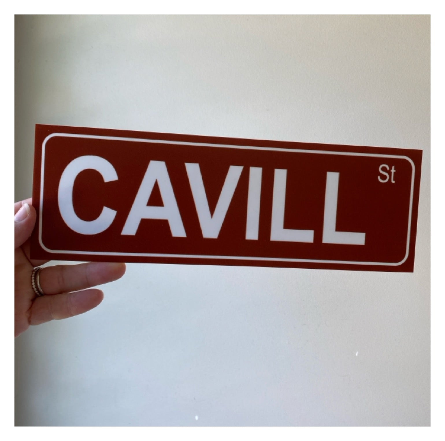 Street Custom Personalised Sign - The Renmy Store Homewares & Gifts 
