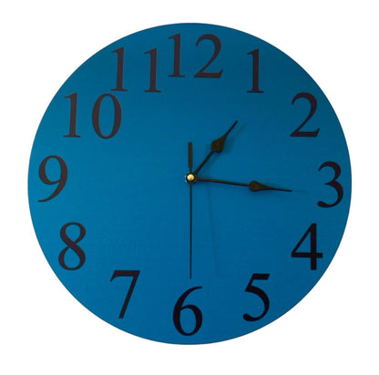 Clock Wall Teal Blue Aussie Made - The Renmy Store Homewares & Gifts 