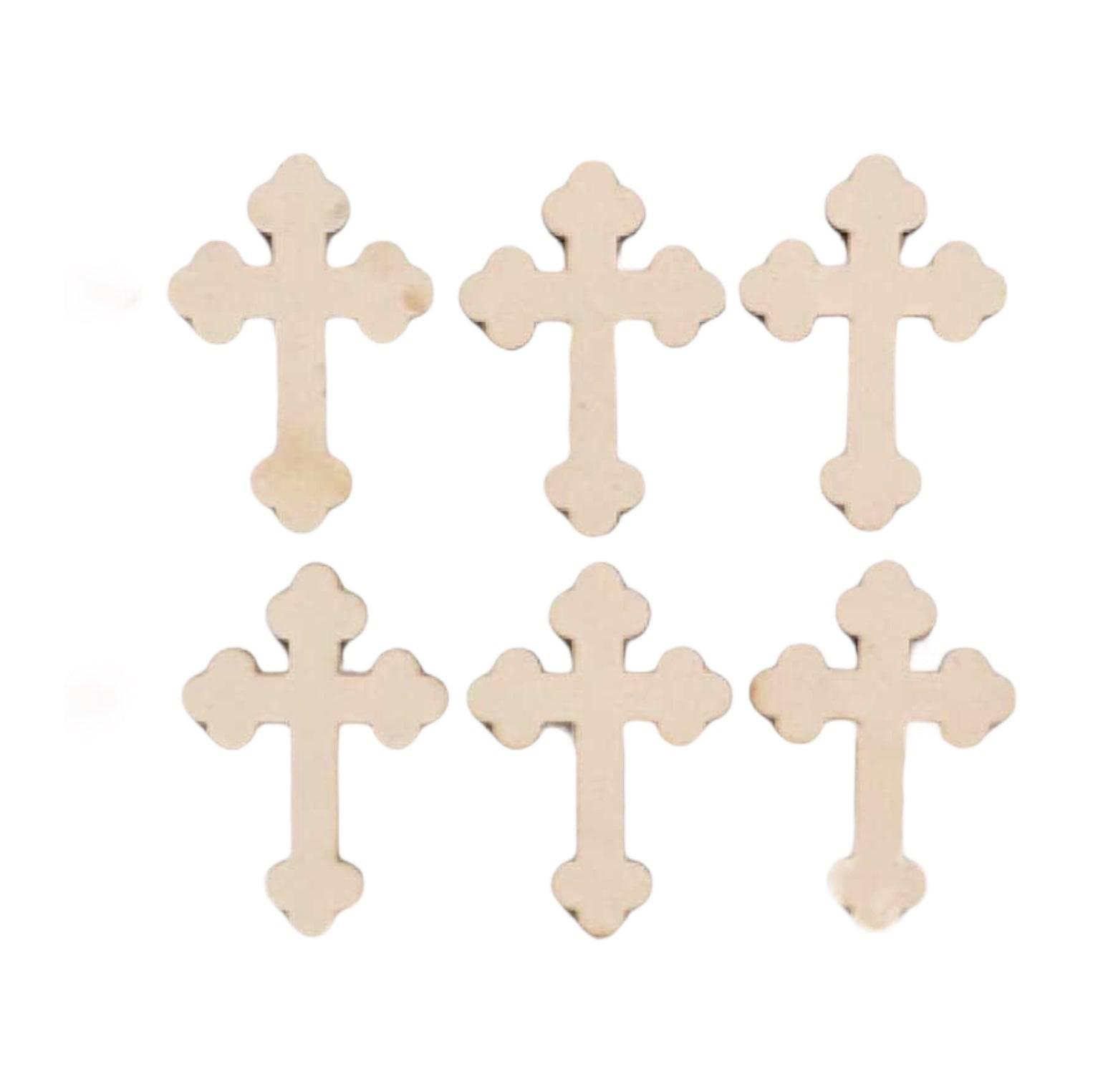 Cross Crosses 3.25cm MDF Shape DIY Raw Cut Out Art Craft - The Renmy Store Homewares & Gifts 