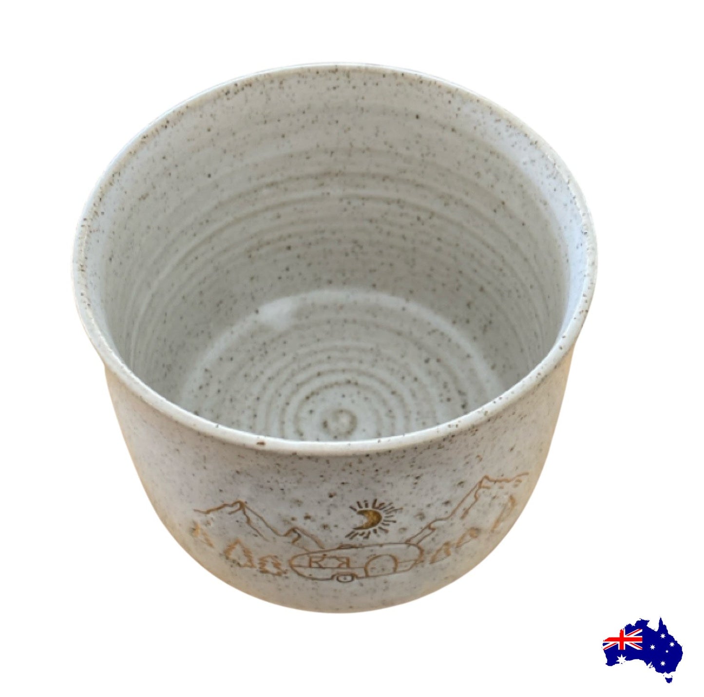 Mug Cup Camping Caravan Pottery Ceramic Aussie Made
