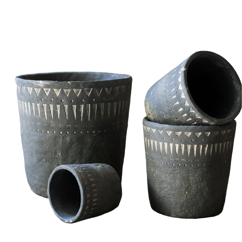 Planter Pot Rustic Dark