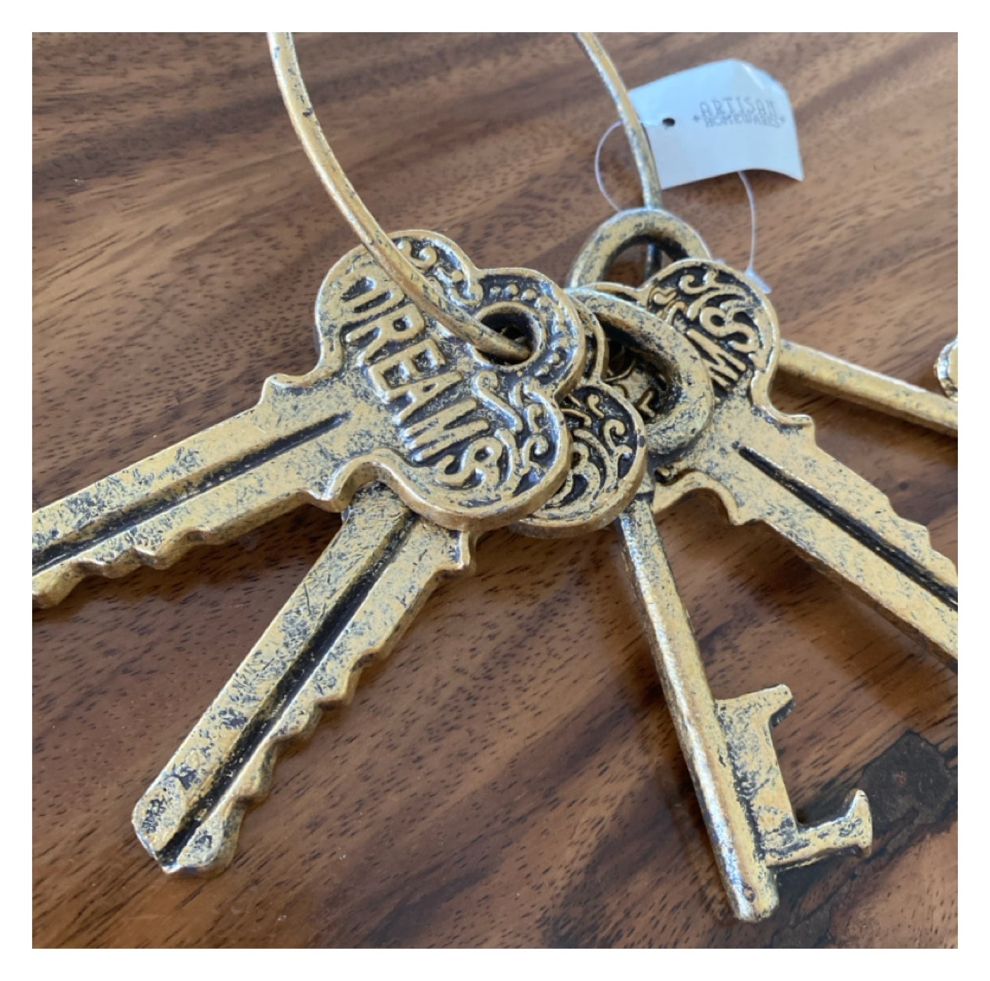 Keys Key Set Dream Love Antique Gold