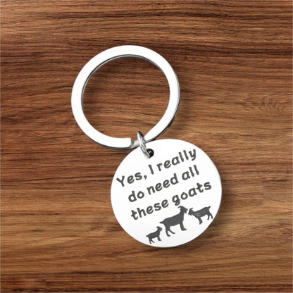 Goat Lover Socks Keyring and Warning Goat Sign Gift Set - The Renmy Store Homewares & Gifts 