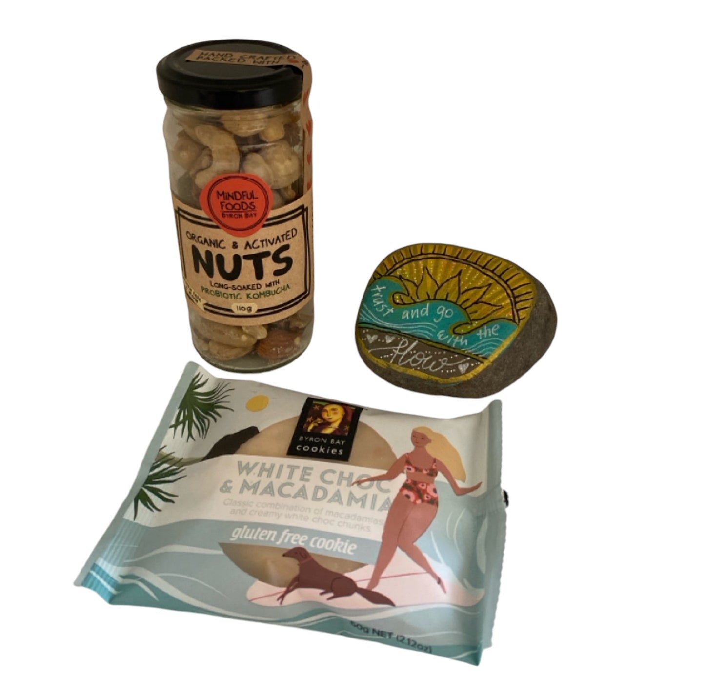 Byron Bay Cookie Activated Nuts Trust Flow Rock Gift Pack