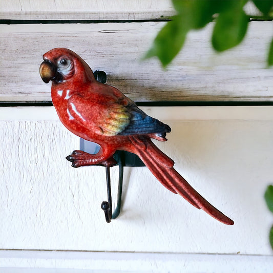 Parrot Red Bird Hook