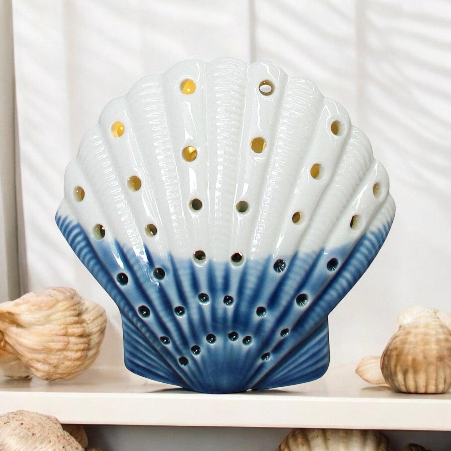 Shell Candle Whale Tail Ornament LED Light Gift - The Renmy Store Homewares & Gifts 