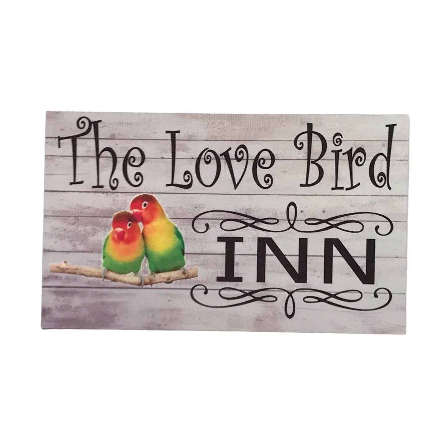 The Love Birds Inn Bird Pet Sign - The Renmy Store Homewares & Gifts 