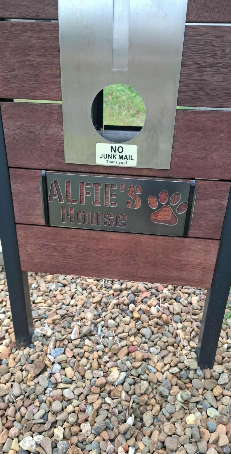 Kennel House Dog Custom Personalised Cor10 Steel Rusty Metal Sign