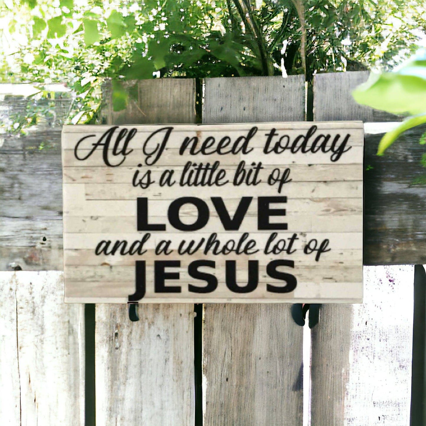 Love and Jesus Shabby Chic Sign - The Renmy Store Homewares & Gifts 