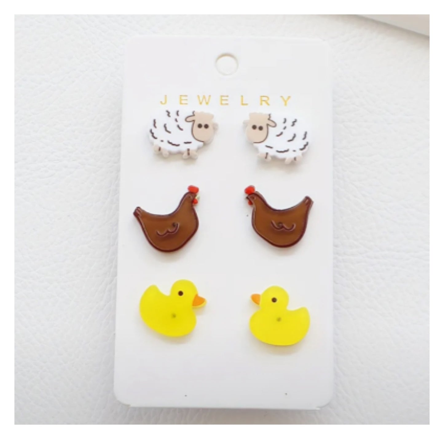 Chicken Bag Socks Earrings Brush Cluckingham Palace Sign Gift Set