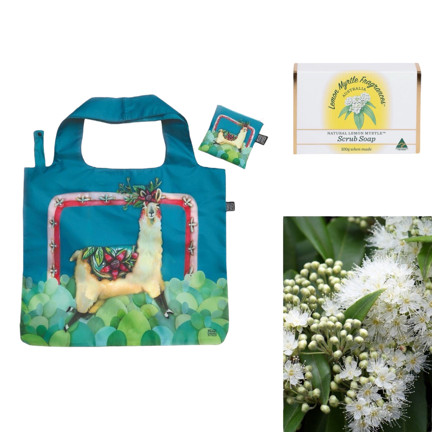 Lemon Myrtle Soap Allen Designs Bag Llama Gift