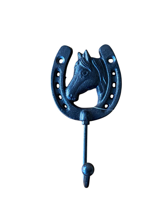 Horseshoe Horse Cast Iron Hook | Rustic Farmhouse Wall Hook Australia