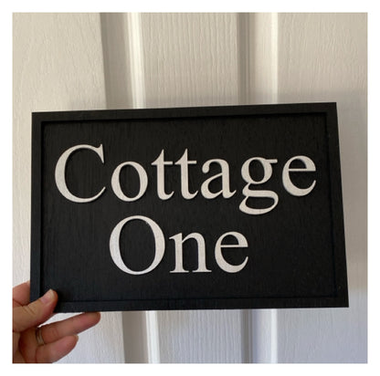 Cottage House Residence Timber Wood Custom Personalised Large Sign