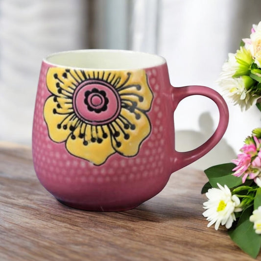 Mug Cup Tea Coffee Pink Flower