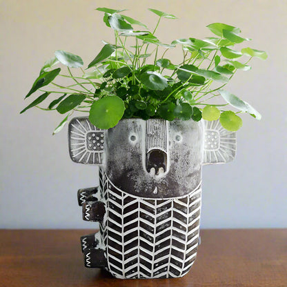 Planter Pot Vase Flower Plant Koala Aussie