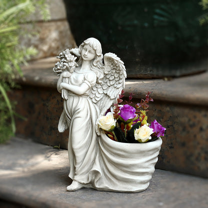 Angel Garden Plant Flower Planter Pot Ornament