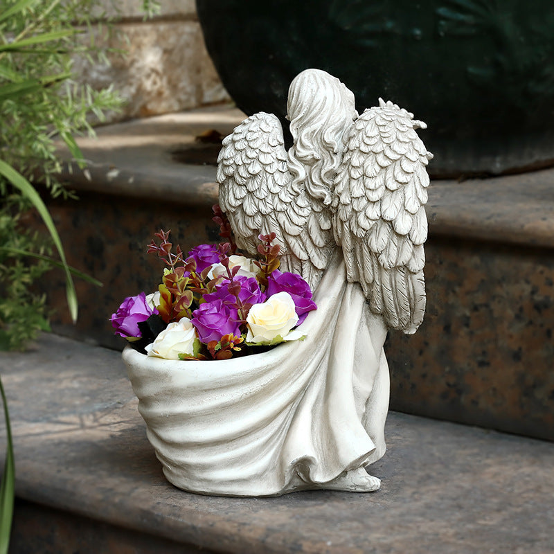 Angel Garden Plant Flower Planter Pot Ornament