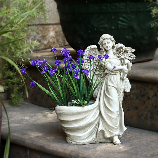 Angel Garden Plant Flower Planter Pot Ornament