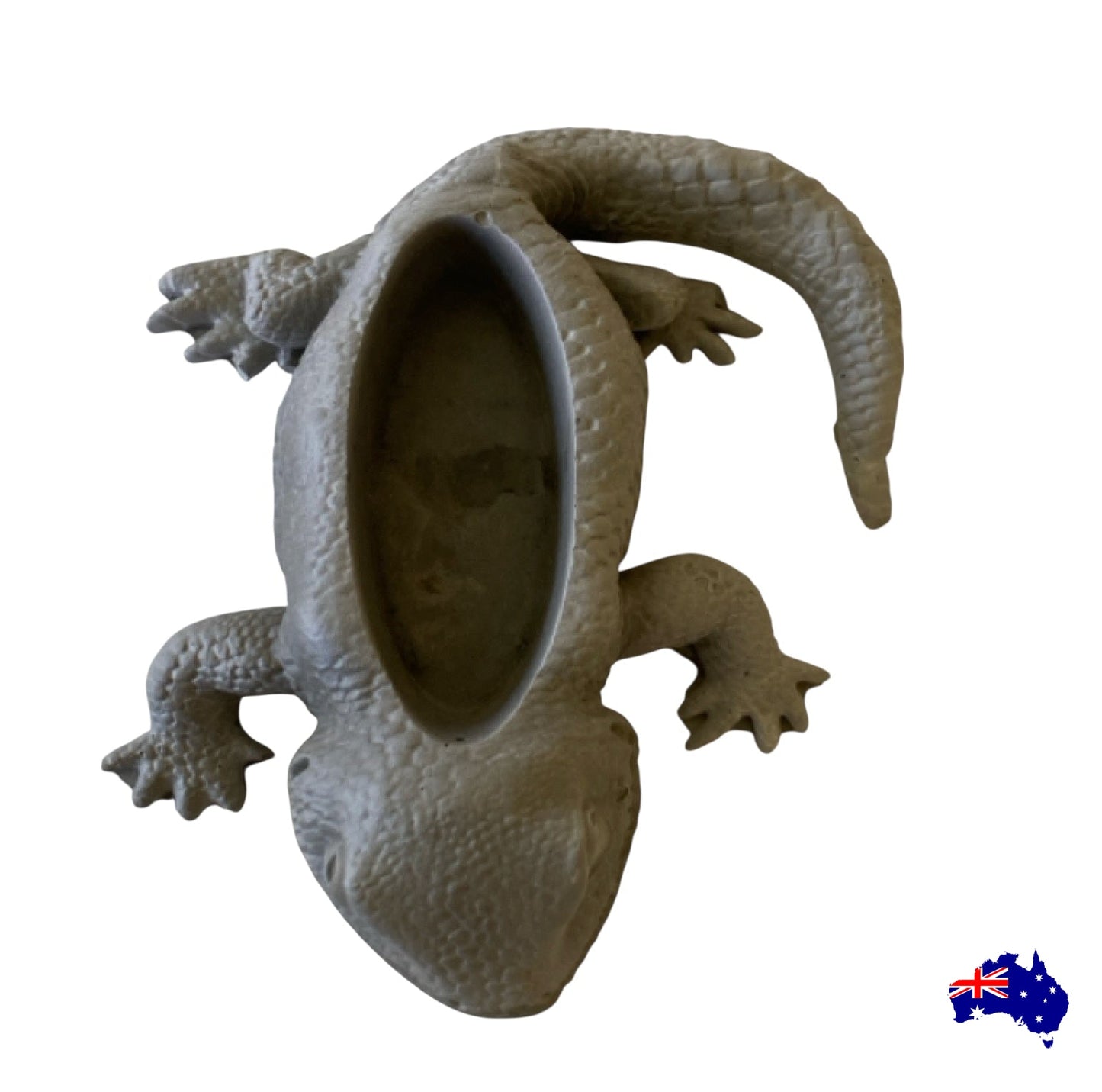Planter Pot Lizard Aussie Handmade Concrete