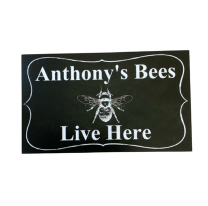 Bee Hive Personalised Custom Garden Sign