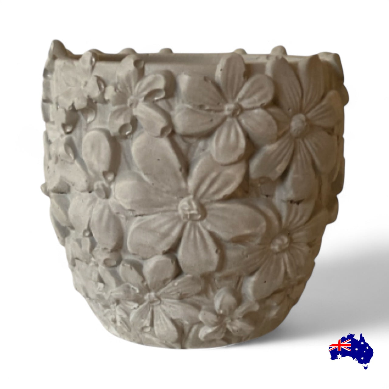 Planter Pot Toothbrush Holder Flower Aussie Handmade Concrete