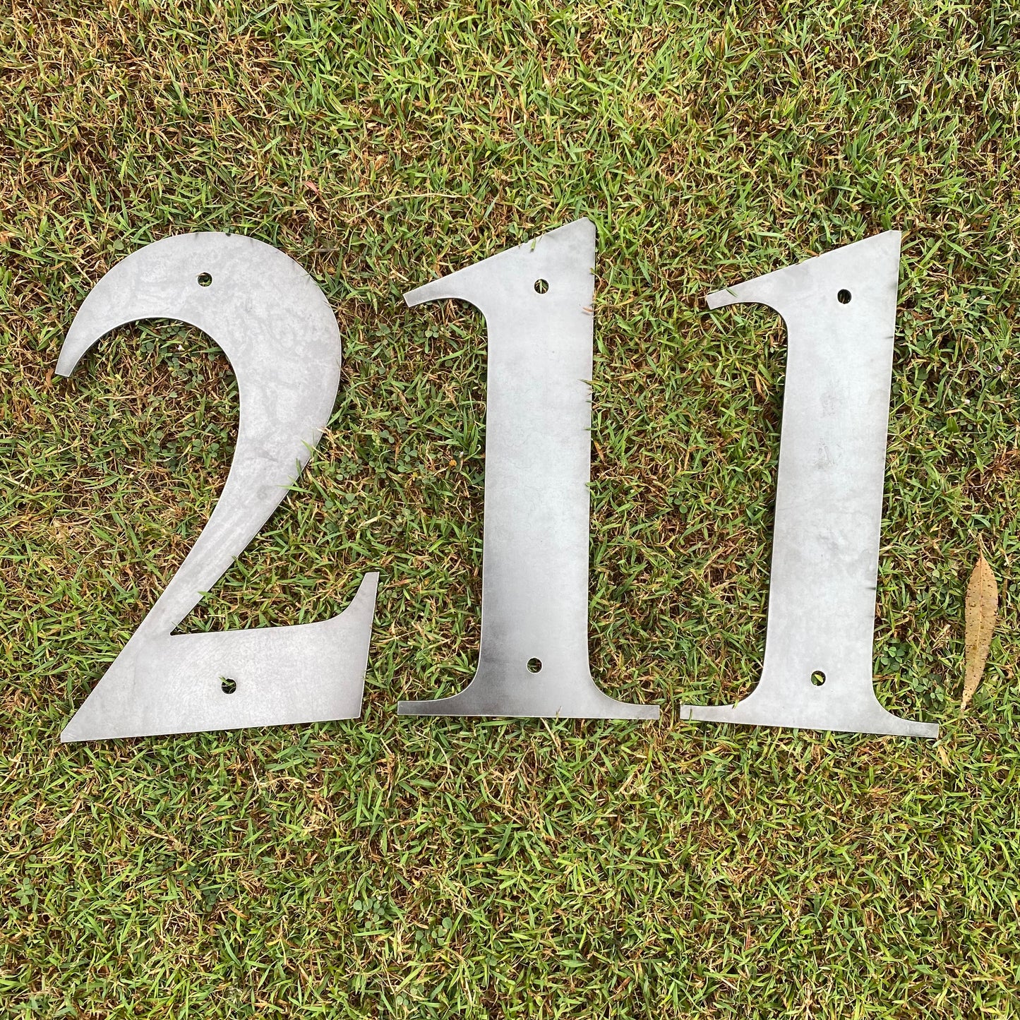 Rusty Metal House Numbers | Cor10 Steel Letterbox Street Address Sign Aussie Made