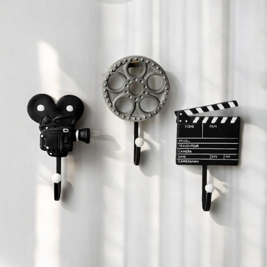 Movie Theatre Rustic Vintage Set of 3 Hooks Hook - The Renmy Store Homewares & Gifts 