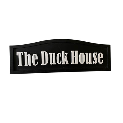 Custom Timber Sign - Personalised The Duck House - Australian Made