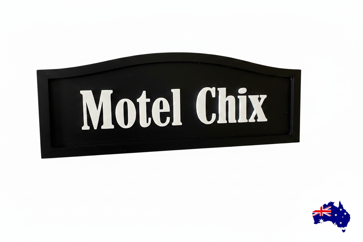 The Duck House  -  Custom Timber Sign - Personalised Australian Made