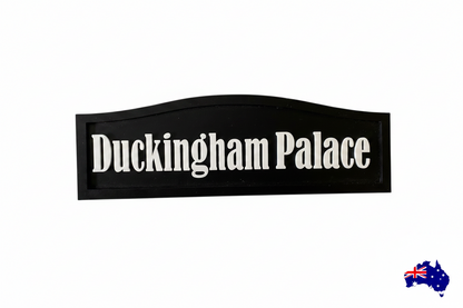 The Duck House  -  Custom Timber Sign - Personalised Australian Made