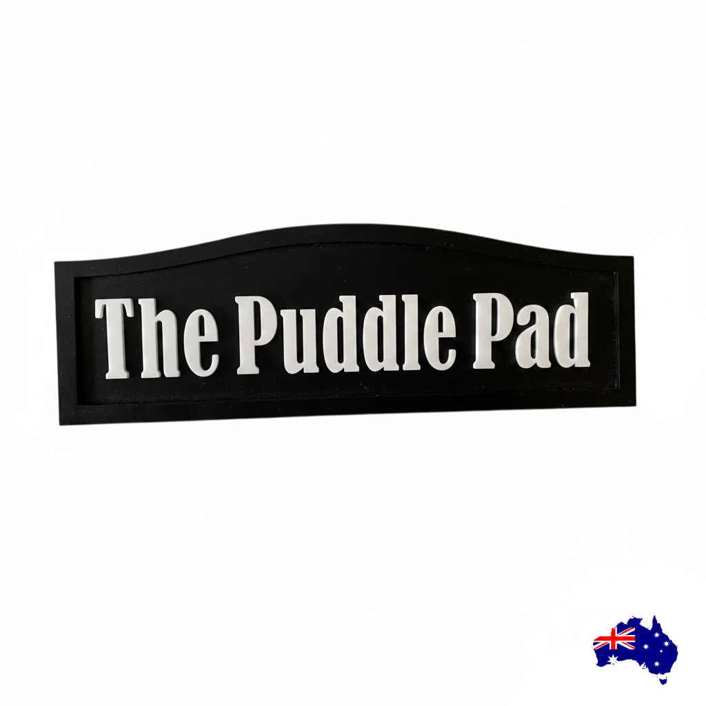The Duck House  -  Custom Timber Sign - Personalised Australian Made