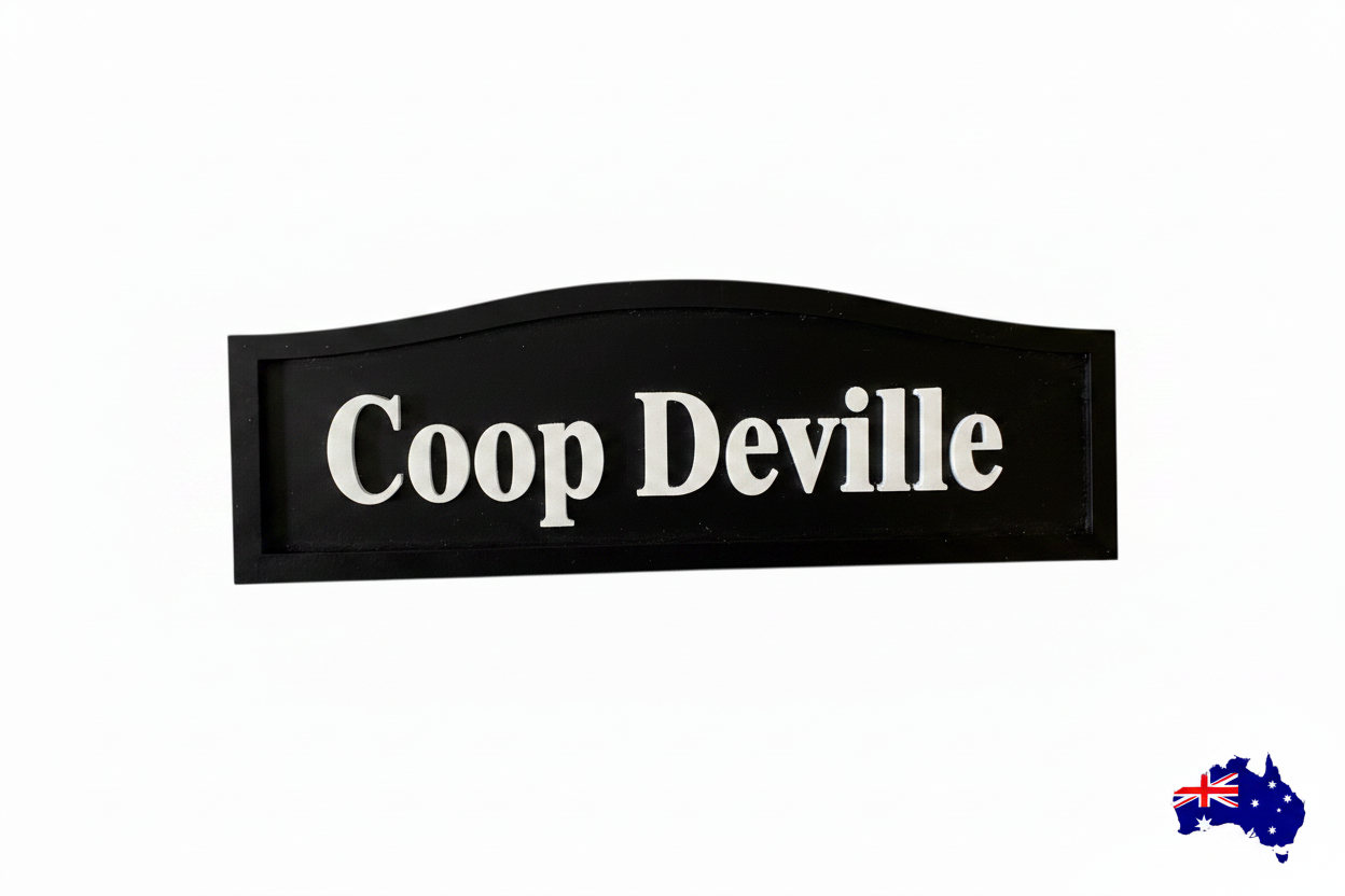 The Duck House  -  Custom Timber Sign - Personalised Australian Made