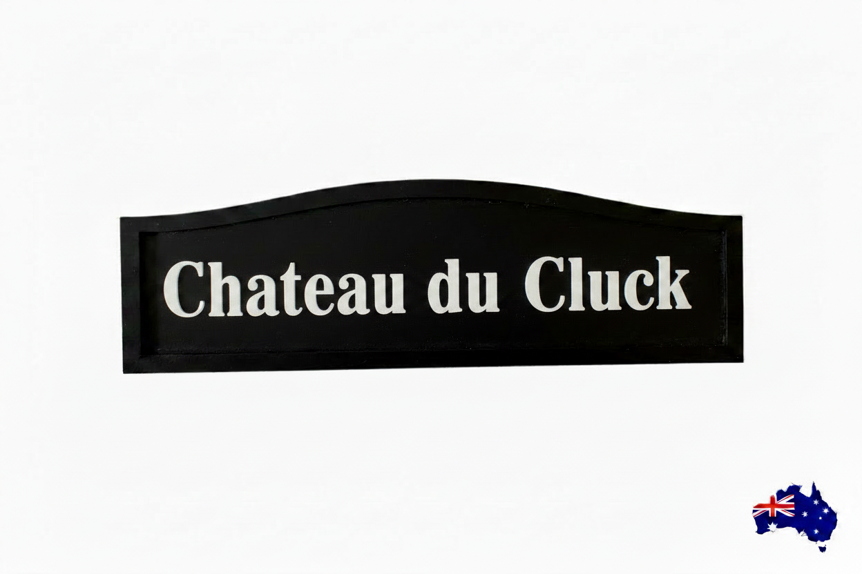 The Duck House  -  Custom Timber Sign - Personalised Australian Made