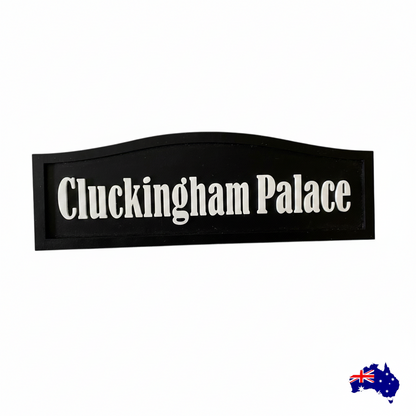 The Duck House  -  Custom Timber Sign - Personalised Australian Made