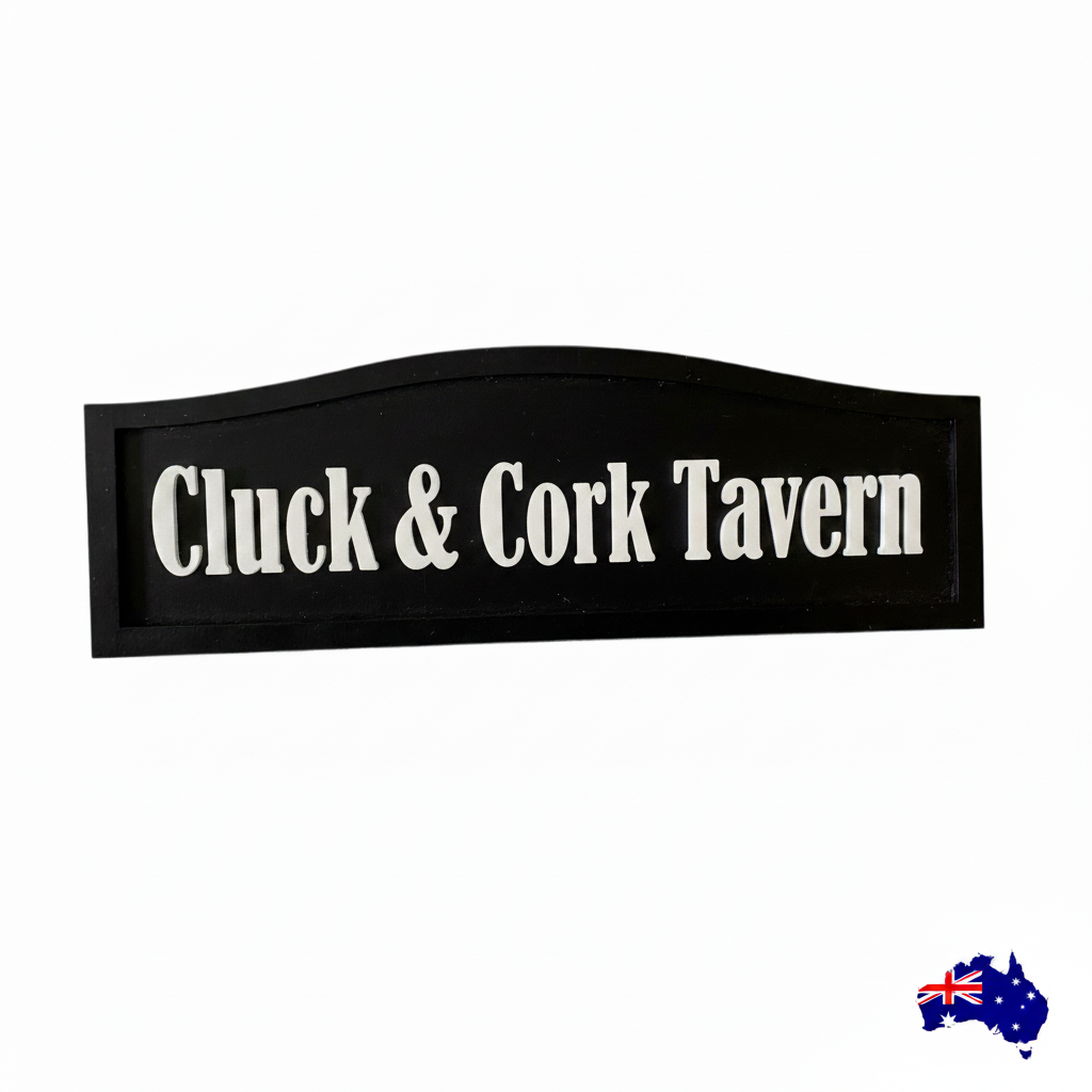 The Duck House  -  Custom Timber Sign - Personalised Australian Made
