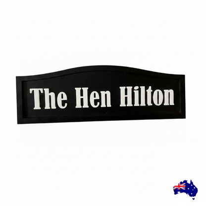 The Duck House  -  Custom Timber Sign - Personalised Australian Made