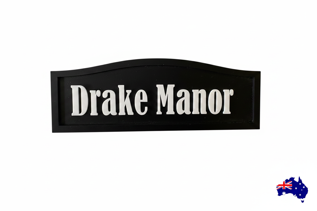 The Duck House  -  Custom Timber Sign - Personalised Australian Made
