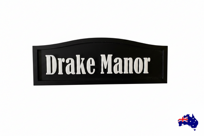 The Duck House  -  Custom Timber Sign - Personalised Australian Made