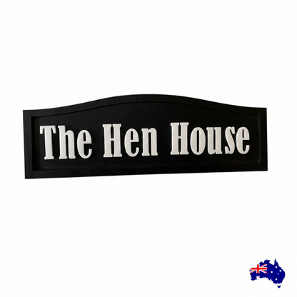 The Duck House  -  Custom Timber Sign - Personalised Australian Made