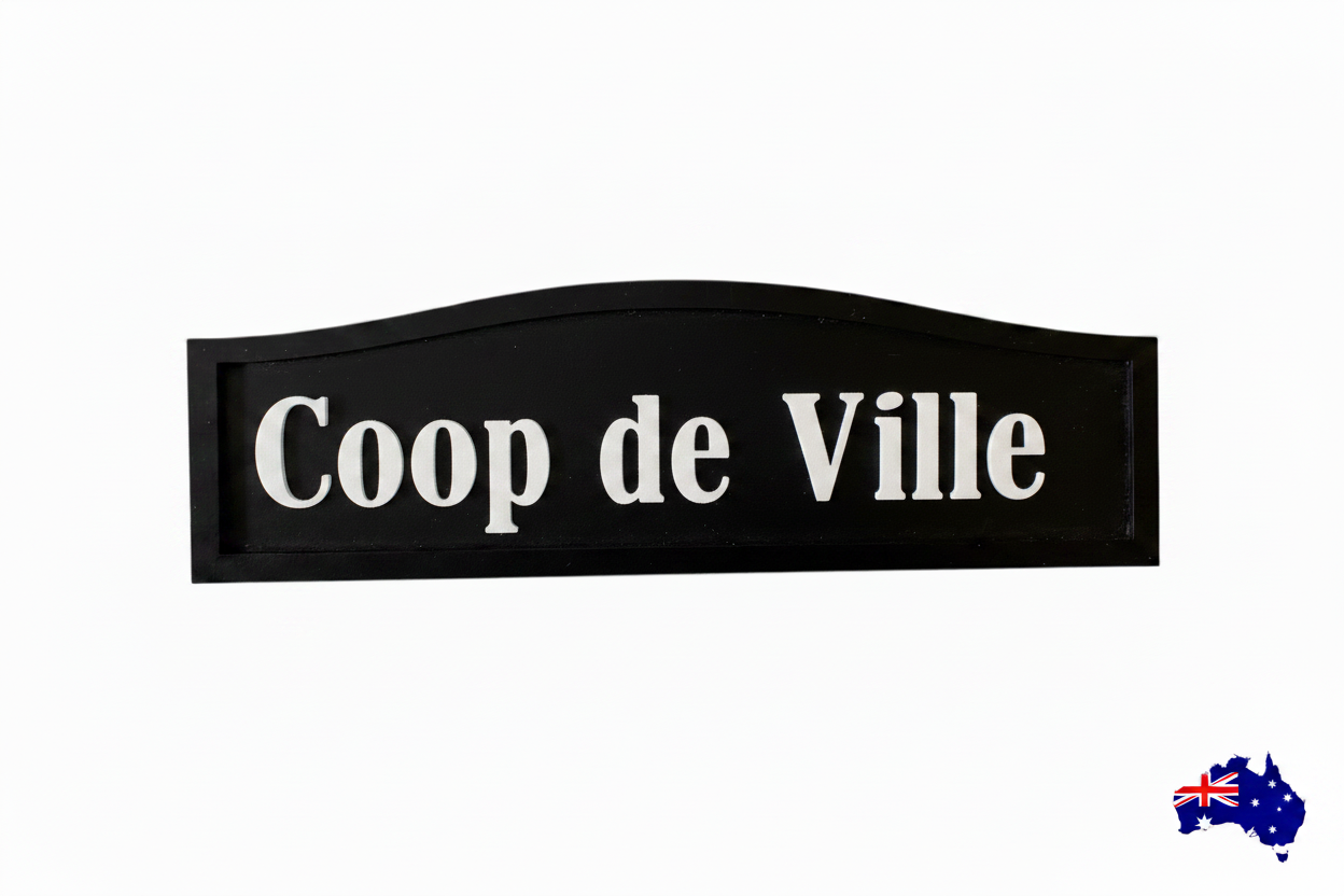 The Duck House  -  Custom Timber Sign - Personalised Australian Made