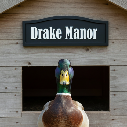 The Duck House  -  Custom Timber Sign - Personalised Australian Made