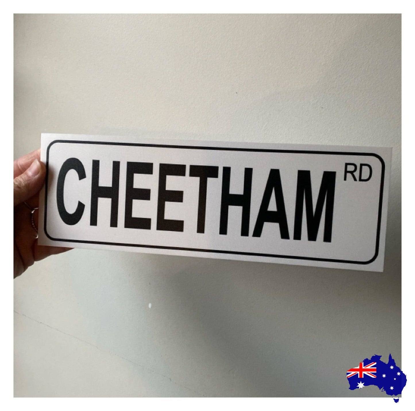 Street Grey Custom Personalised Sign - The Renmy Store Homewares & Gifts 