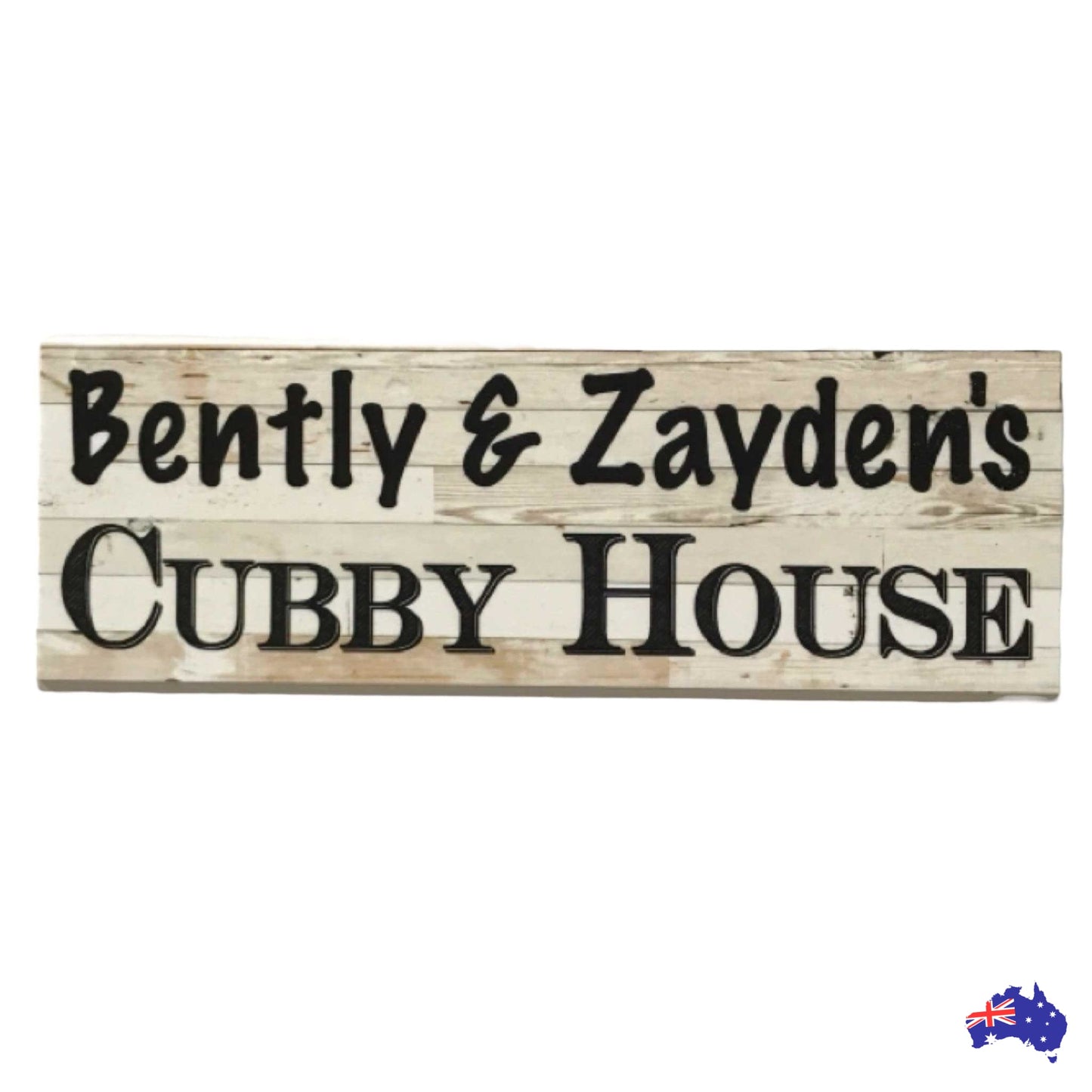 Cubby House Custom Personalised Kids Name Sign - The Renmy Store Homewares & Gifts 