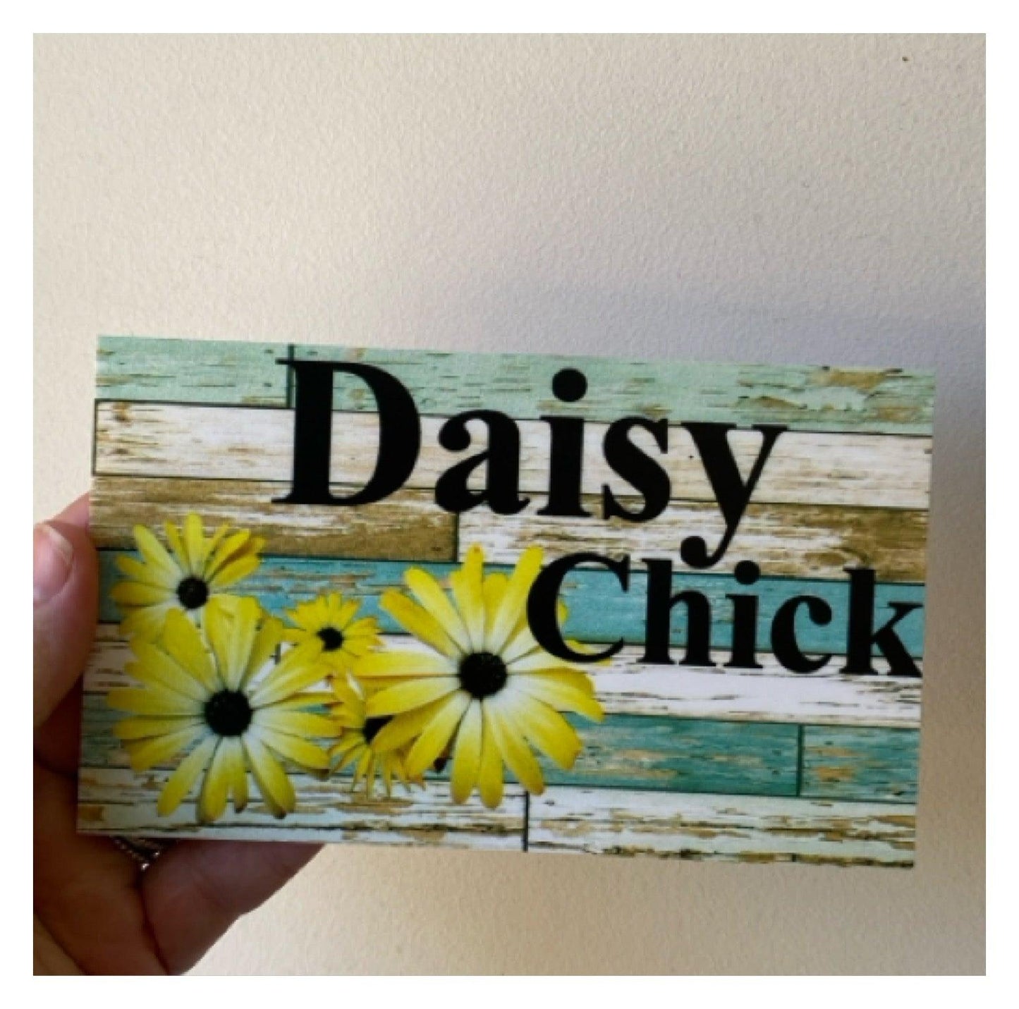 Daisy Yellow Custom Personalised Sign