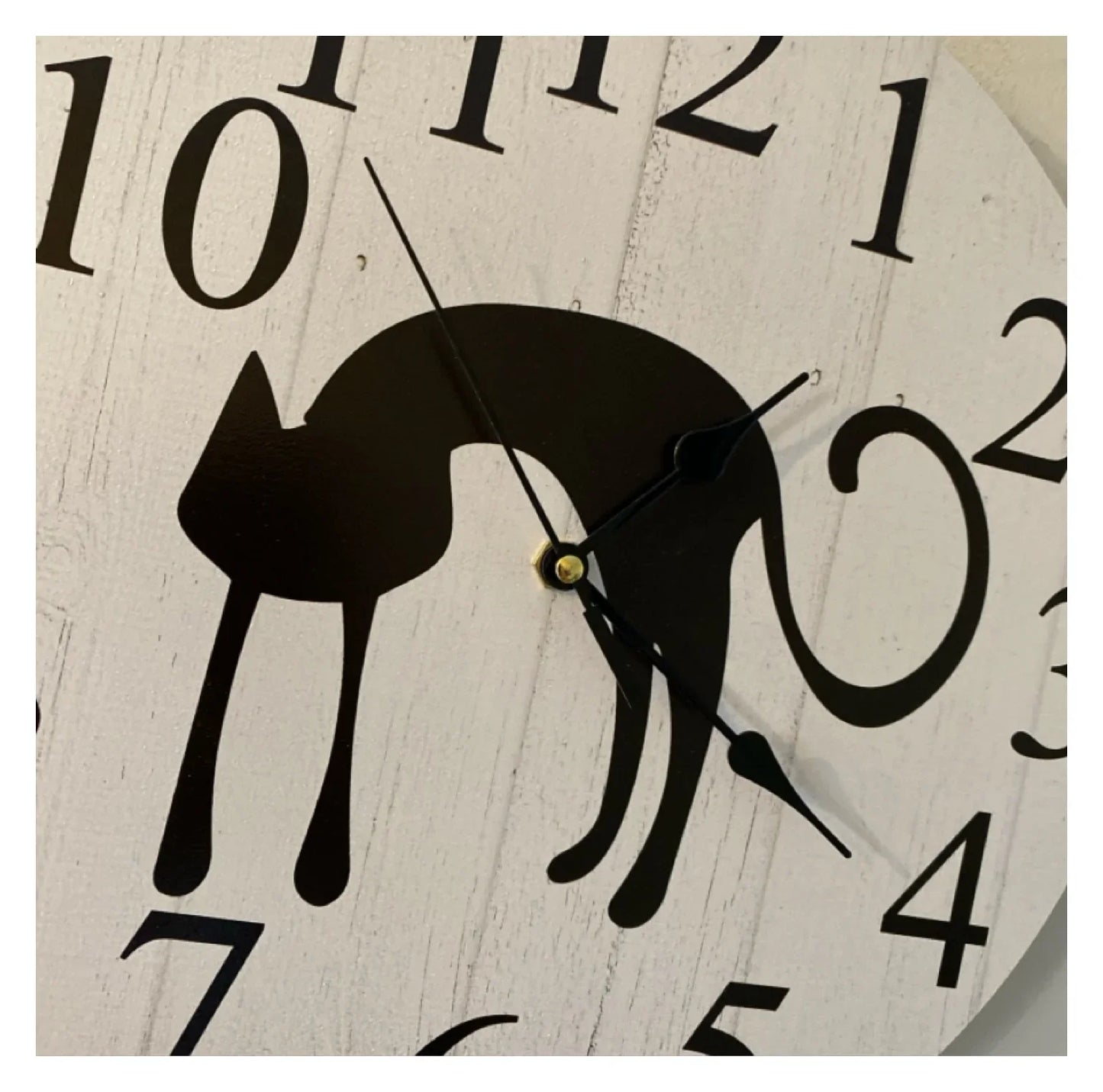 Clock Wall Cat Kitty 30cm 60cm Aussie Made