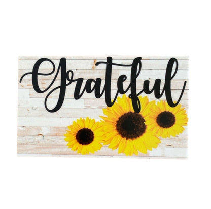 Grateful Sunflower Country Sign