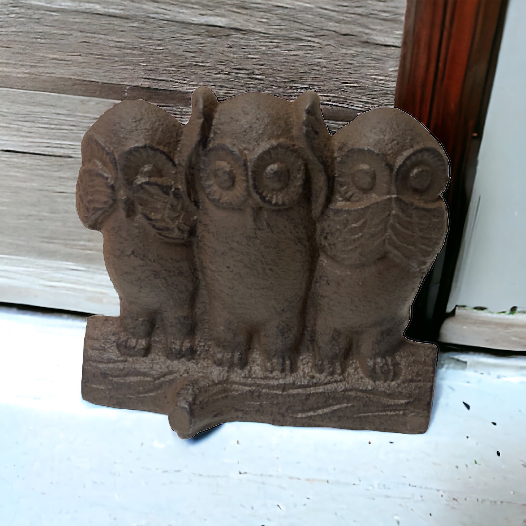 Owl Cast Iron Metal Door Stop Stopper Wedge - The Renmy Store Homewares & Gifts 