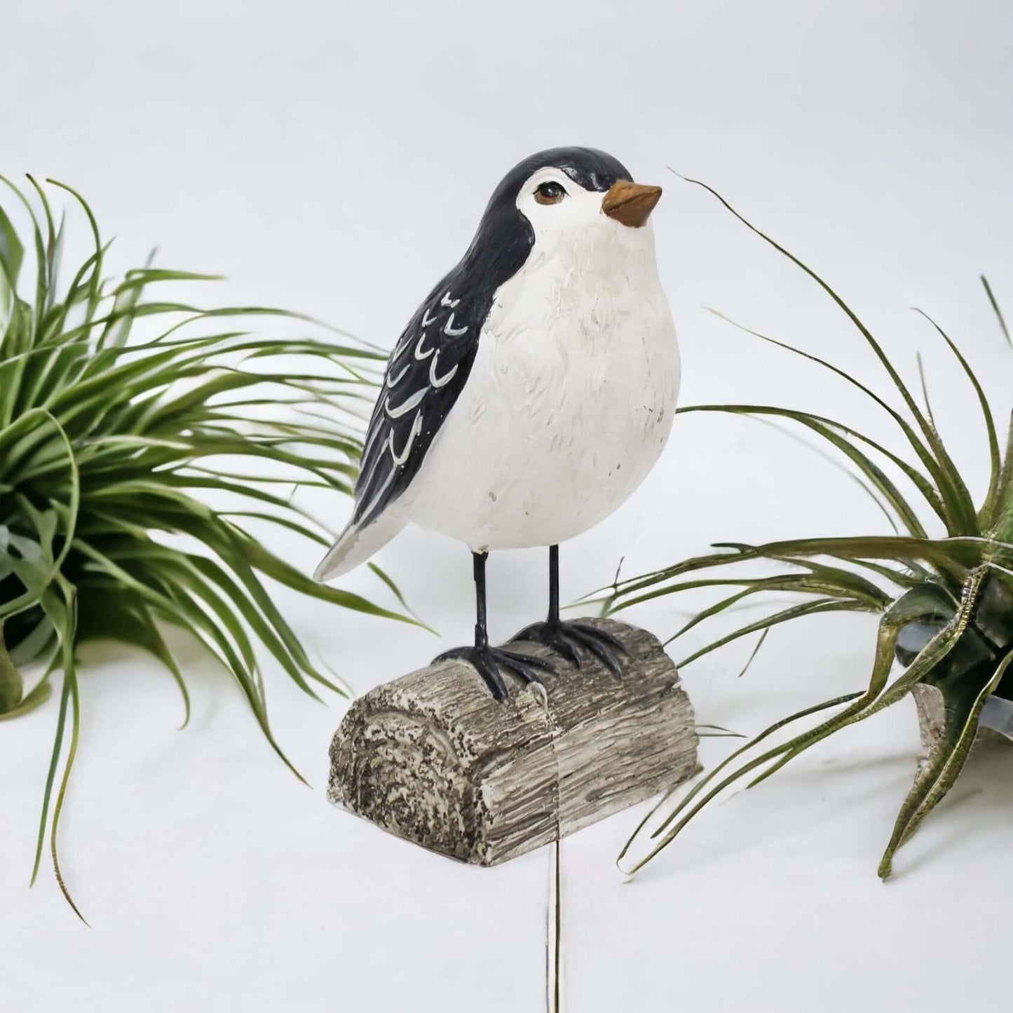 Bird on Wood Natural Ornament - The Renmy Store Homewares & Gifts 