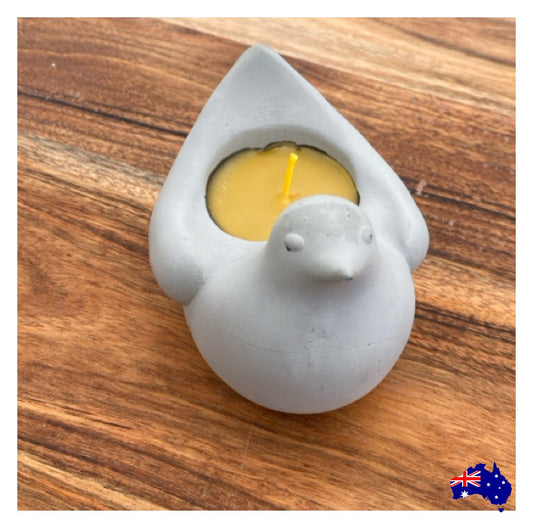 Pure Beeswax Bird Candle Aussie Handmade